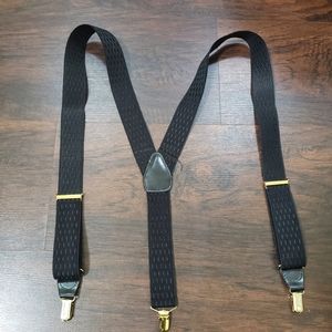 Gillmons Textured Black Suspenders